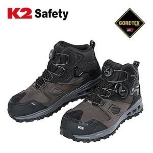 K2 안전화 KG-101 에너지폼 쿠셔닝 안전화 고어텍스 다이얼 안전화 6인치 논슬립 방수 작업화